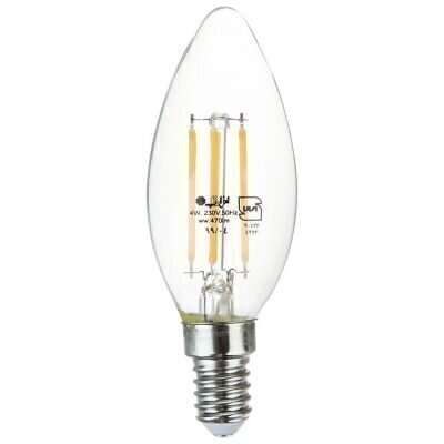 لامپ LED شمعی فیلامنتی 4W افراتاب